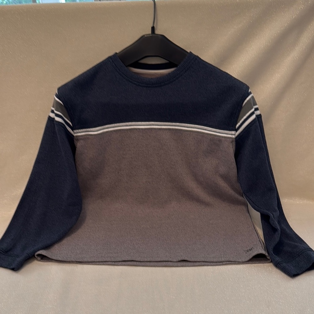 Stylish Kids Crewneck in Navy and Gray